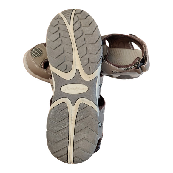 Eddie Bauer Blakely Brown Leather Sport Hiking Sandals Women’s Size 10M - Picture 7 of 13